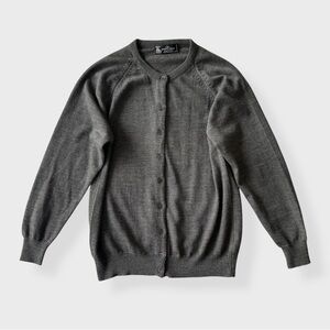 Monte Carlo Collection - Pure New Wool Cardigan - Charcoal Gray